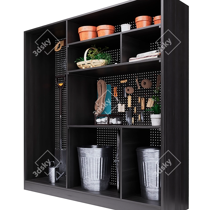 Garden Tool Storage Solution 3D model image 6