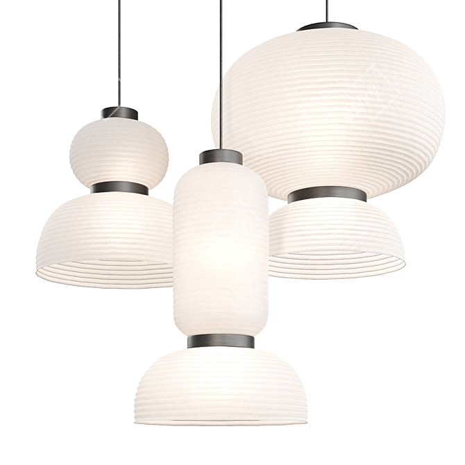 Formakami Paper Pendant Lighting Fixture 3D model image 1