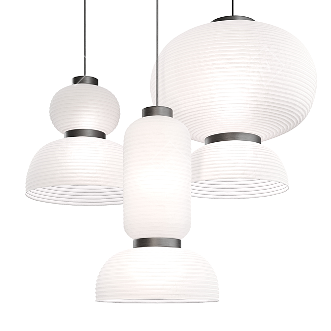 Formakami Paper Pendant Lighting Fixture 3D model image 4