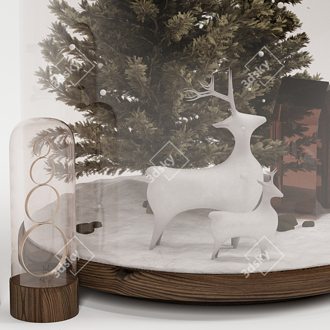 Holiday Terrarium Decor Set 3D model image 3