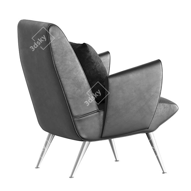 Elegant Leather Armchair Zonocada 3D model image 3