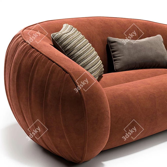 Elegant Emet Soho Home Sofa 3D model image 4