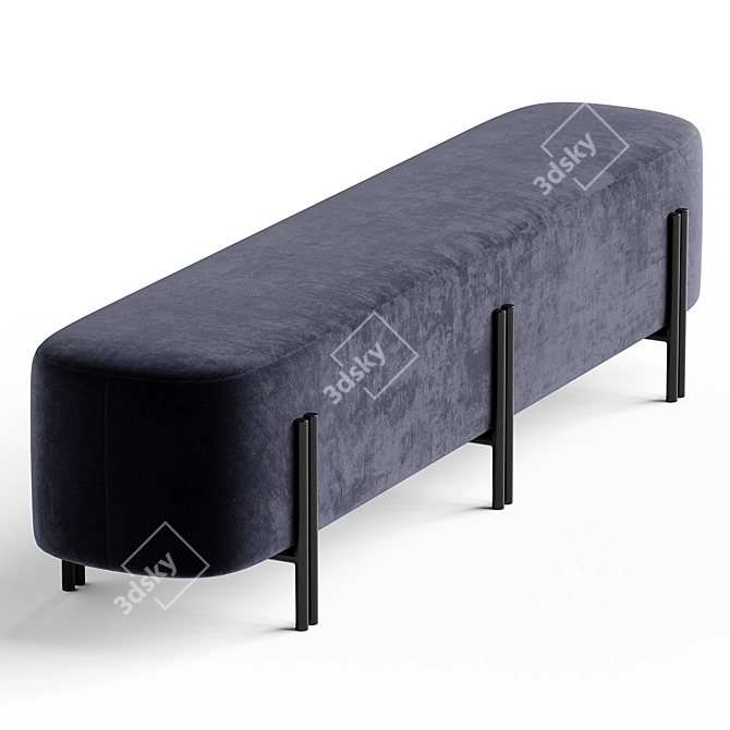 Stylish Ero Bench Olivya Stone 3D model image 2