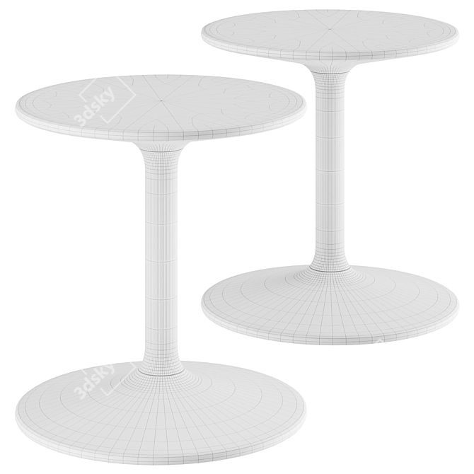 Compact Spool Table 3D model image 3