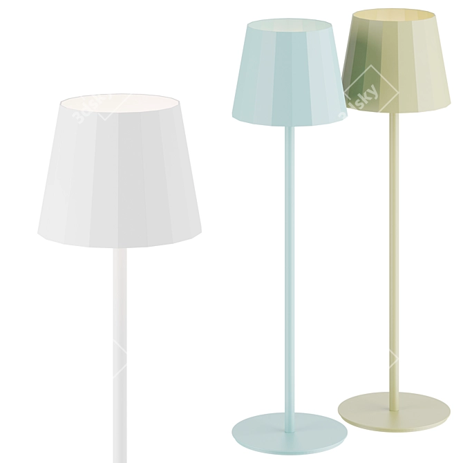 Kettal Objects Aluminum Floor Lamp 3D model image 1