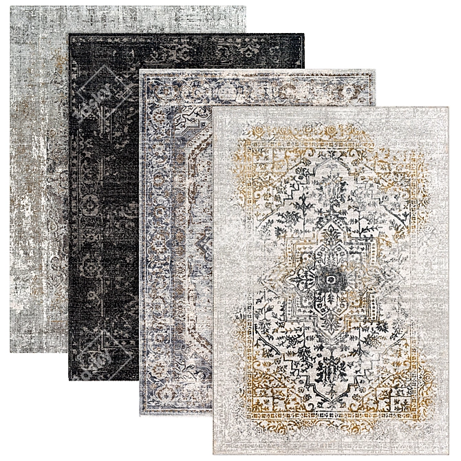 Elegant Classic Rugs Collection 3D model image 1