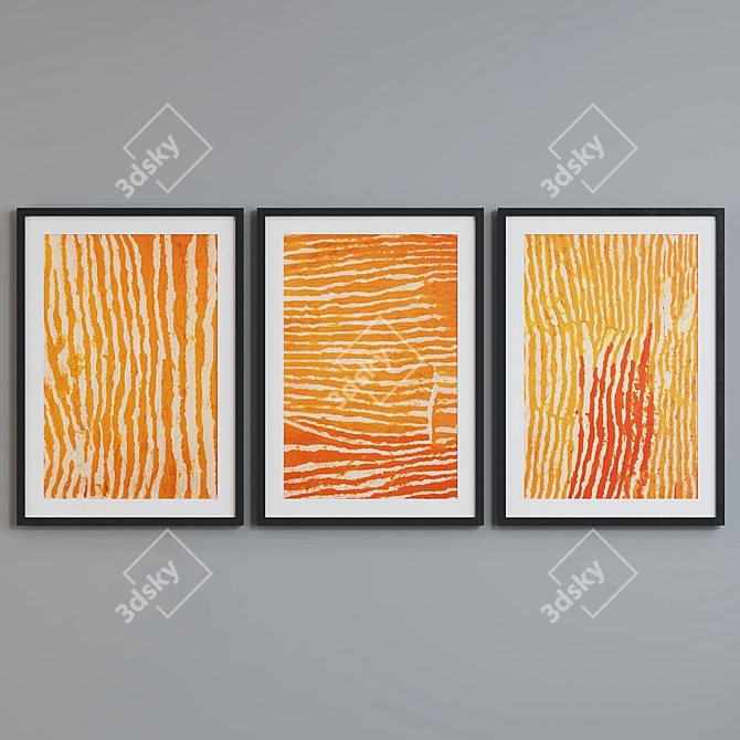 Abstract Frame Set 3 Pack 3D model image 3