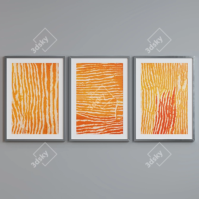 Abstract Frame Set 3 Pack 3D model image 5