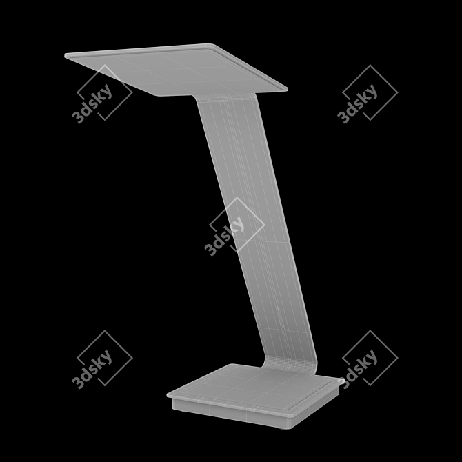 Title: Sleek Aerelight OLED Desk Lamp 3D model image 4