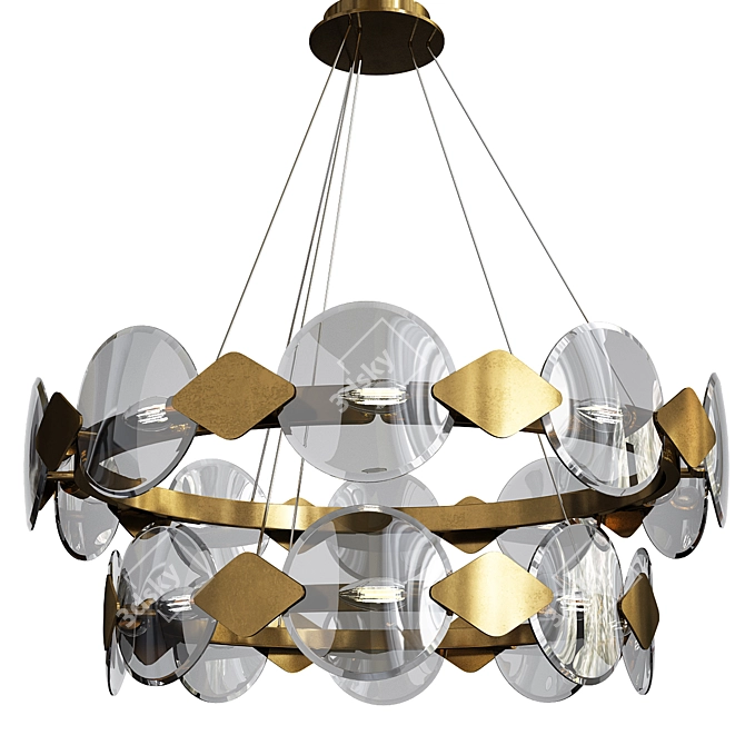 Elegant Modern Design Lamp 3D model image 1