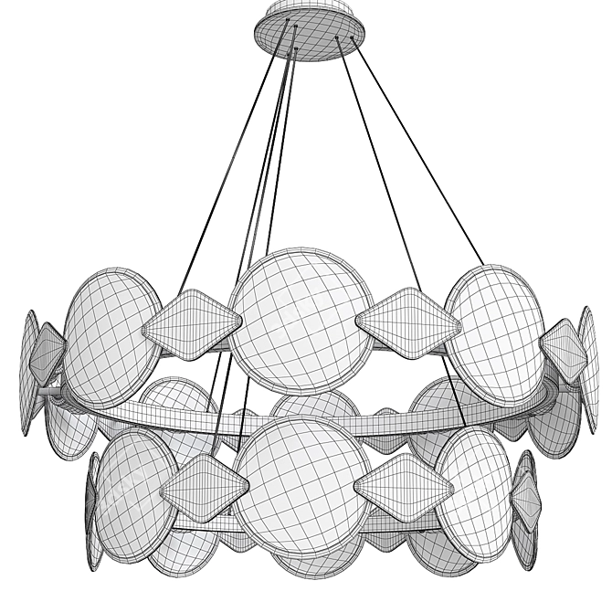 Elegant Modern Design Lamp 3D model image 2