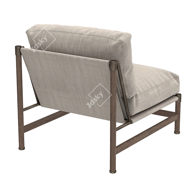 Rustic Modern Base Chair 3D model image 2