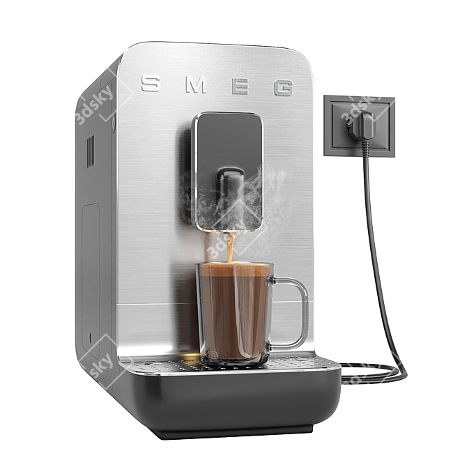  Smeg Espresso Machine BCC01EGMEU 3D model image 1