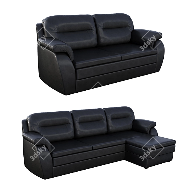  Howard American Style Sofa Set 3D model image 1