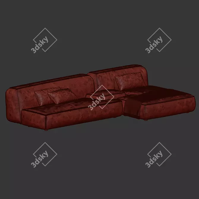 Modern Modular Lema Cloud Sofa 3D model image 6