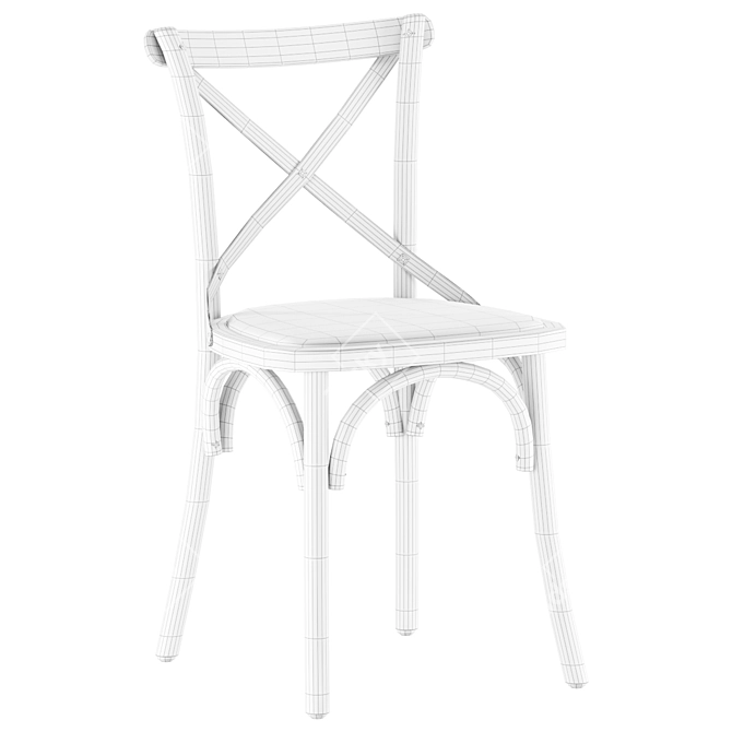 Sleek Humphrey ESTAMINET Chair 3D model image 3