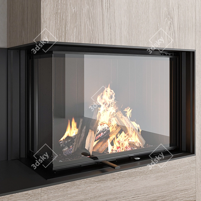 Romotop IMPRESSION Fireplace Set 3D model image 2