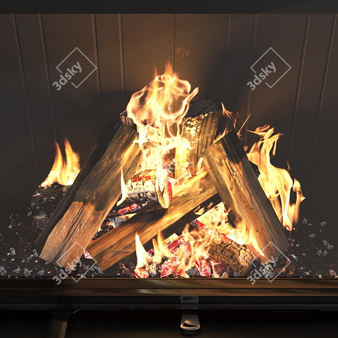 Romotop IMPRESSION Fireplace Set 3D model image 6