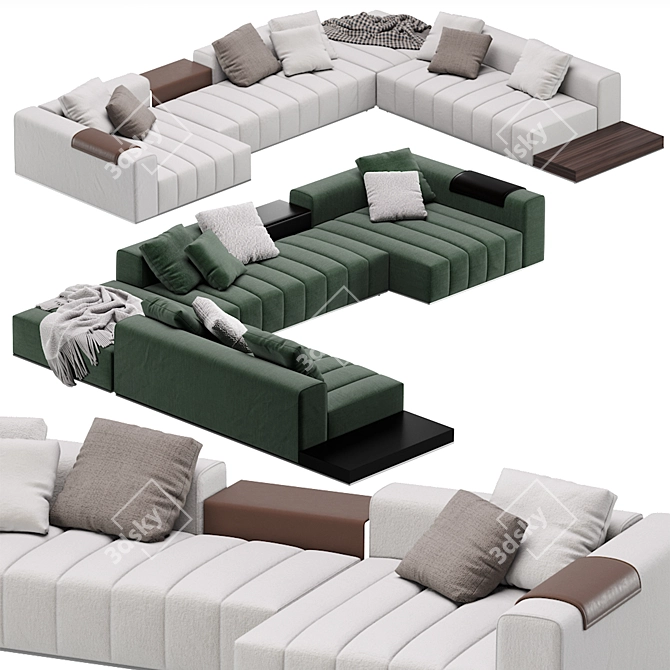 Adaptable Minotti Goodman Sofa 07 3D model image 1