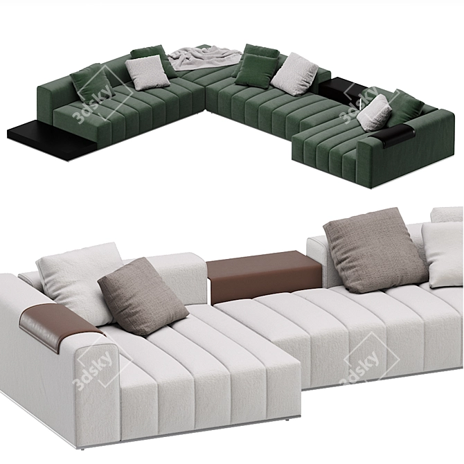 Adaptable Minotti Goodman Sofa 07 3D model image 3