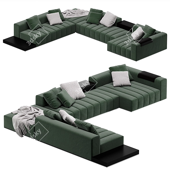 Adaptable Minotti Goodman Sofa 07 3D model image 4