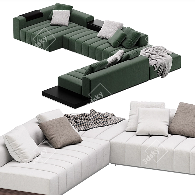 Adaptable Minotti Goodman Sofa 07 3D model image 5