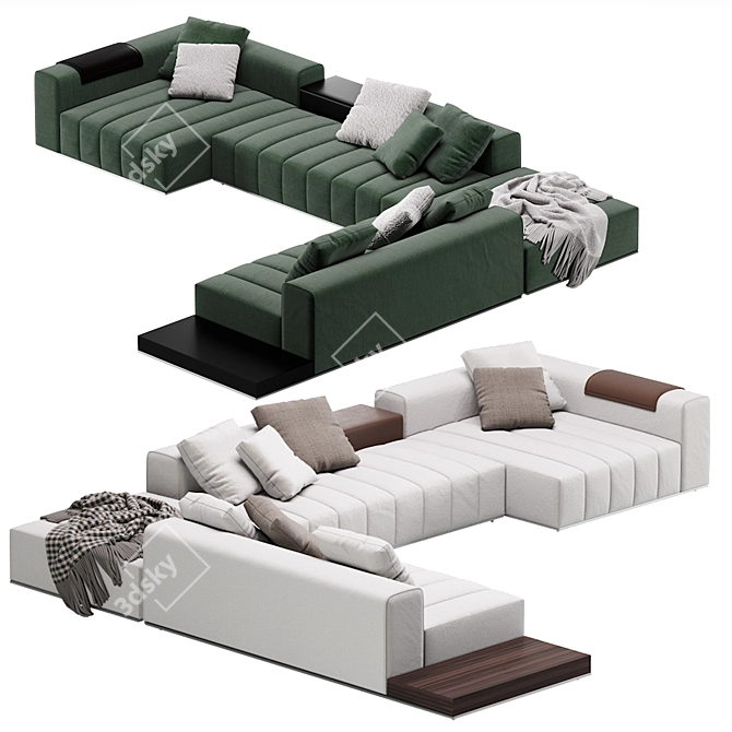 Adaptable Minotti Goodman Sofa 07 3D model image 6