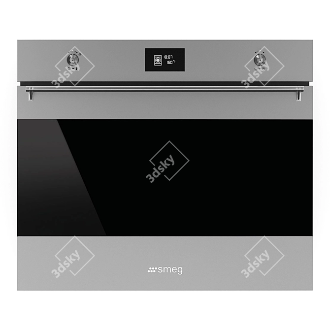 Sleek SMEG Kitchen Appliances Bundle 3D model image 8