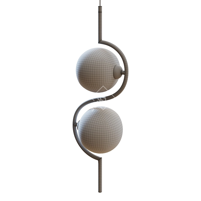 Freya Harmonie Pendant Light 3D model image 2