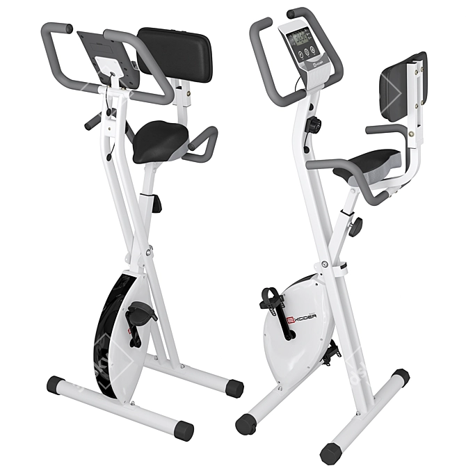 Compact Fit Folding Exercise Bike 3D model image 4