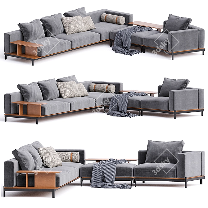 Brera Sofa: Modern Luxury Design 3D model image 1