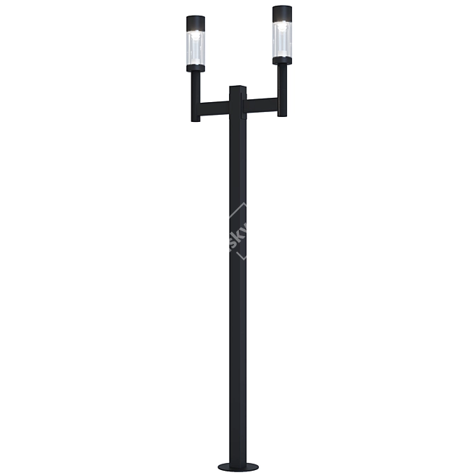 Modern LED Street Lighting Pole 3D model image 1