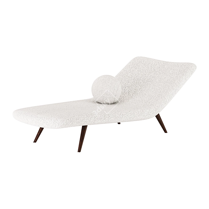 Mid-Century Modern Theo Ruth Daybed 3D model image 1