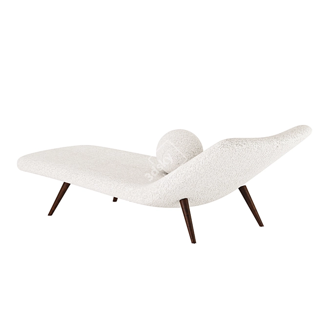 Mid-Century Modern Theo Ruth Daybed 3D model image 2