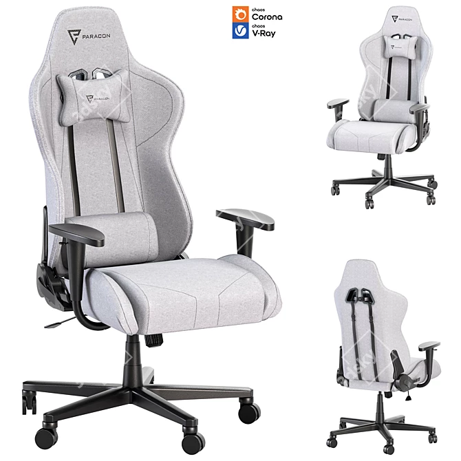 DREAM COMFORT: Gaming Chair 3D model image 1