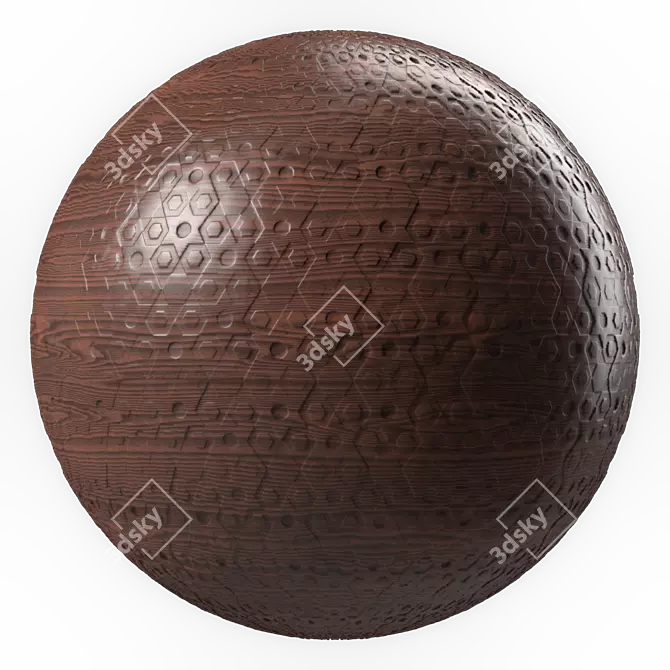 Seamless PBR Wood Panel textures 3D model image 6