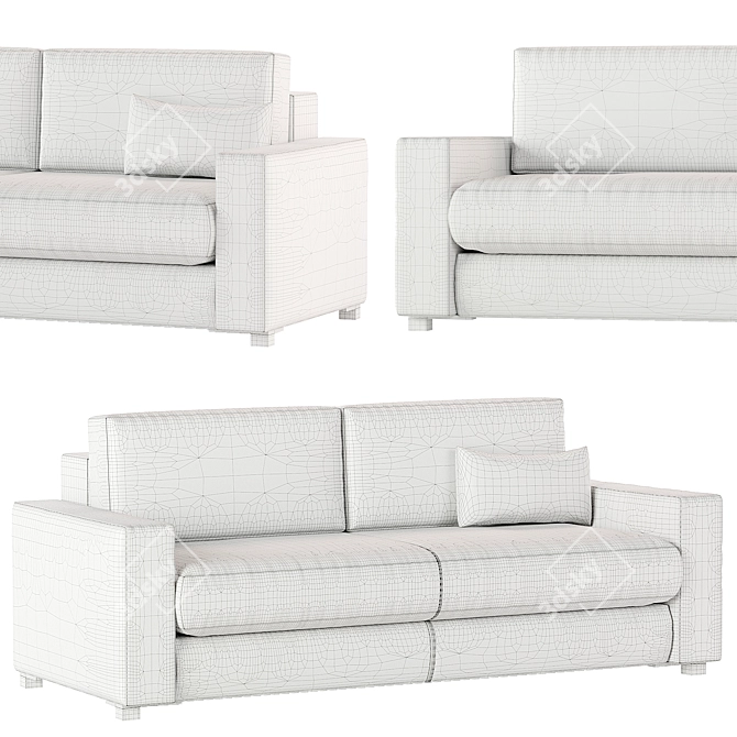 Royal Elegance Sofa 3D model image 5