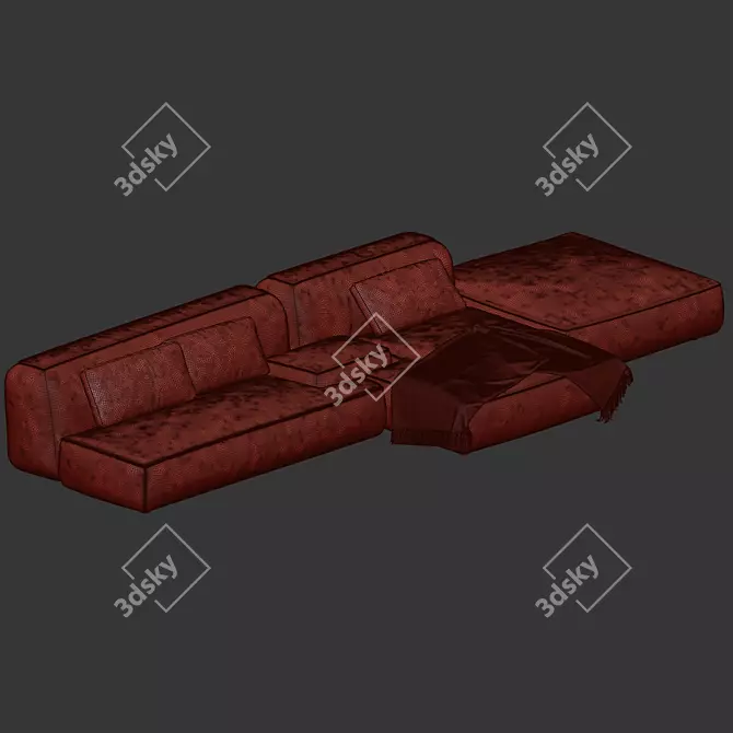 Lema Cloud Sofa Modular Set 3D model image 6