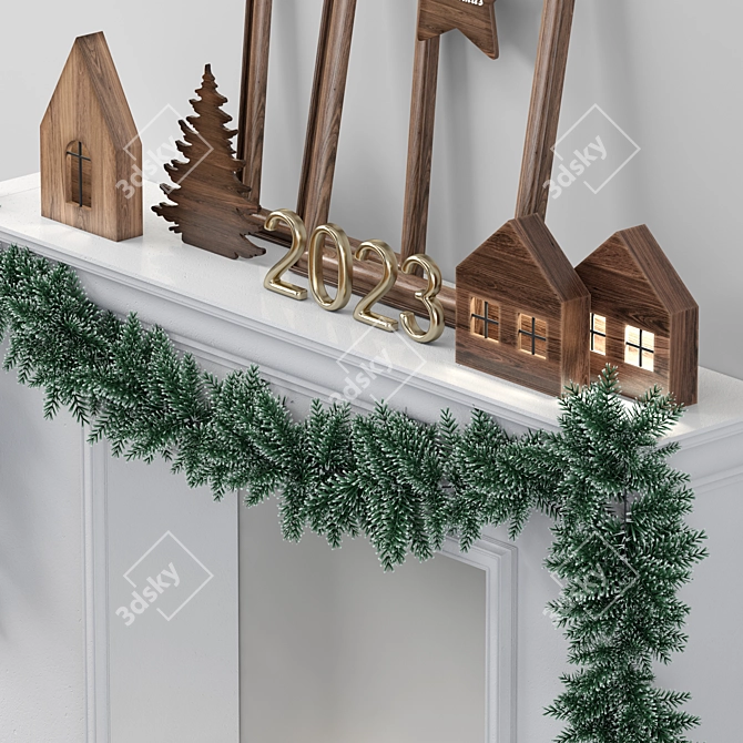 Handcrafted Christmas Tree 2300mm 3D model image 3