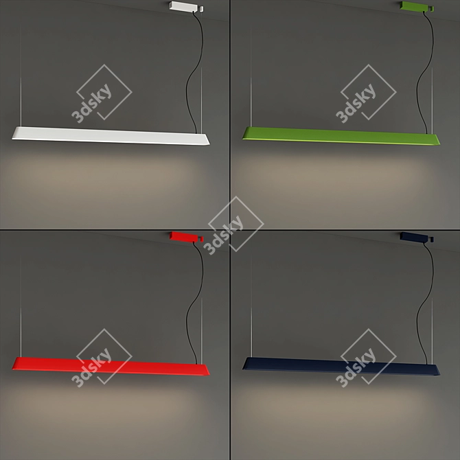 GIANOTTO Blue Pendant Lamp 3D model image 2