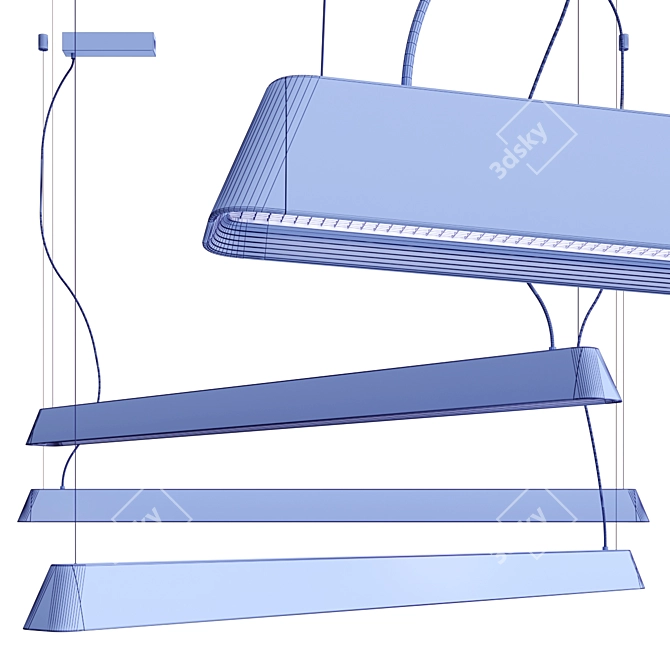 GIANOTTO Blue Pendant Lamp 3D model image 5