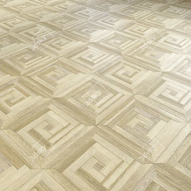 3D Wooden Floor Model - High-Quality 3D model image 3