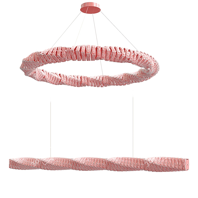 Elegant CARE RING Pendant Lamps 3D model image 4