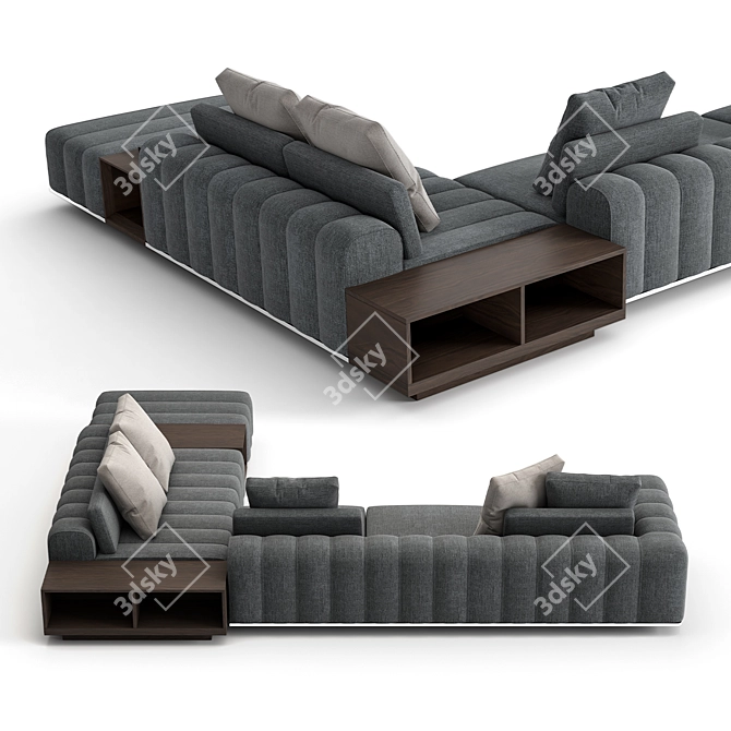 Luxurious MINOTTI FREEMAN Lounge Set 3D model image 2