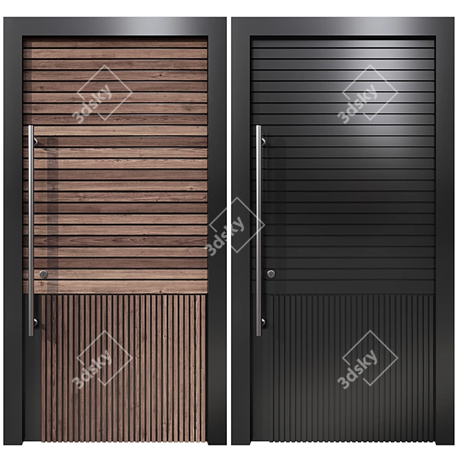  Versatile Entrance Door Collection 3D model image 4