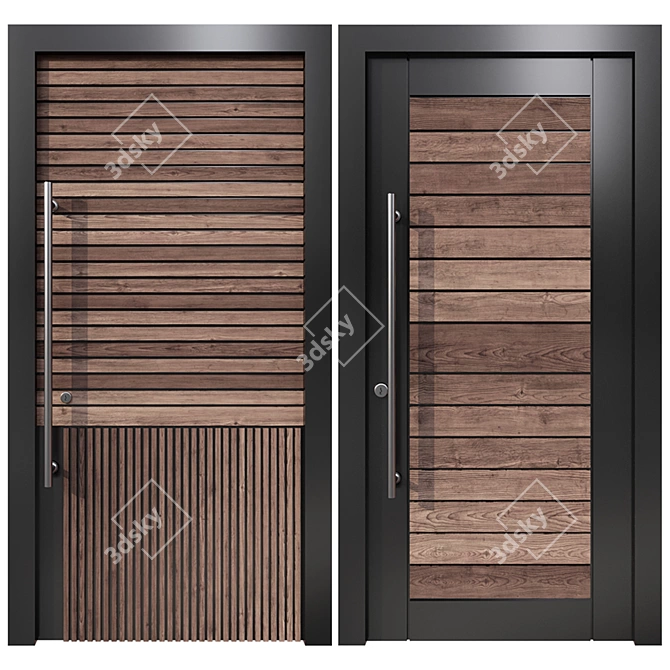  Versatile Entrance Door Collection 3D model image 5