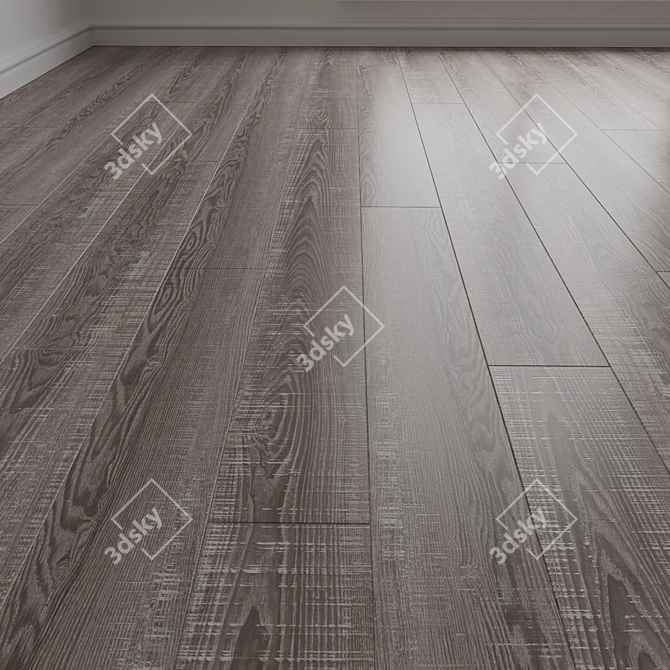 Versatile Wood Floor Panels 3D model image 1