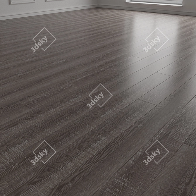 Versatile Wood Floor Panels 3D model image 2