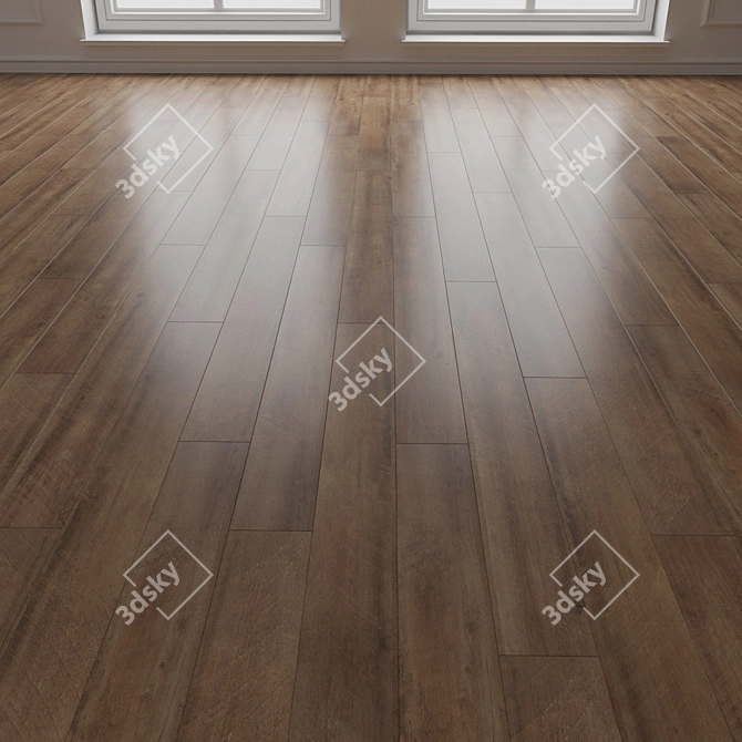 Versatile Wood Floor Panels 3D model image 6