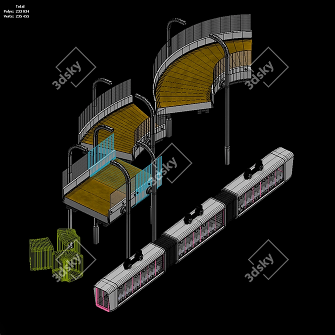 Air Metro Concept 3D model image 4